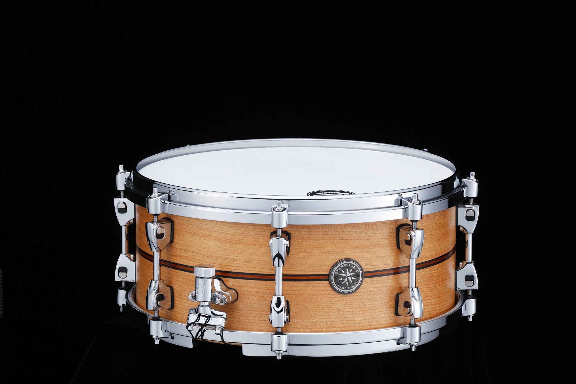 Starphonic Spruce Snaredrum 14" x 6" - Satin Natural Spruce/Chrom HW