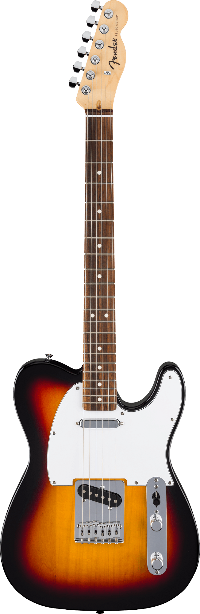 Fender Standard Telecaster Frontansicht in 3-Color Sunburst