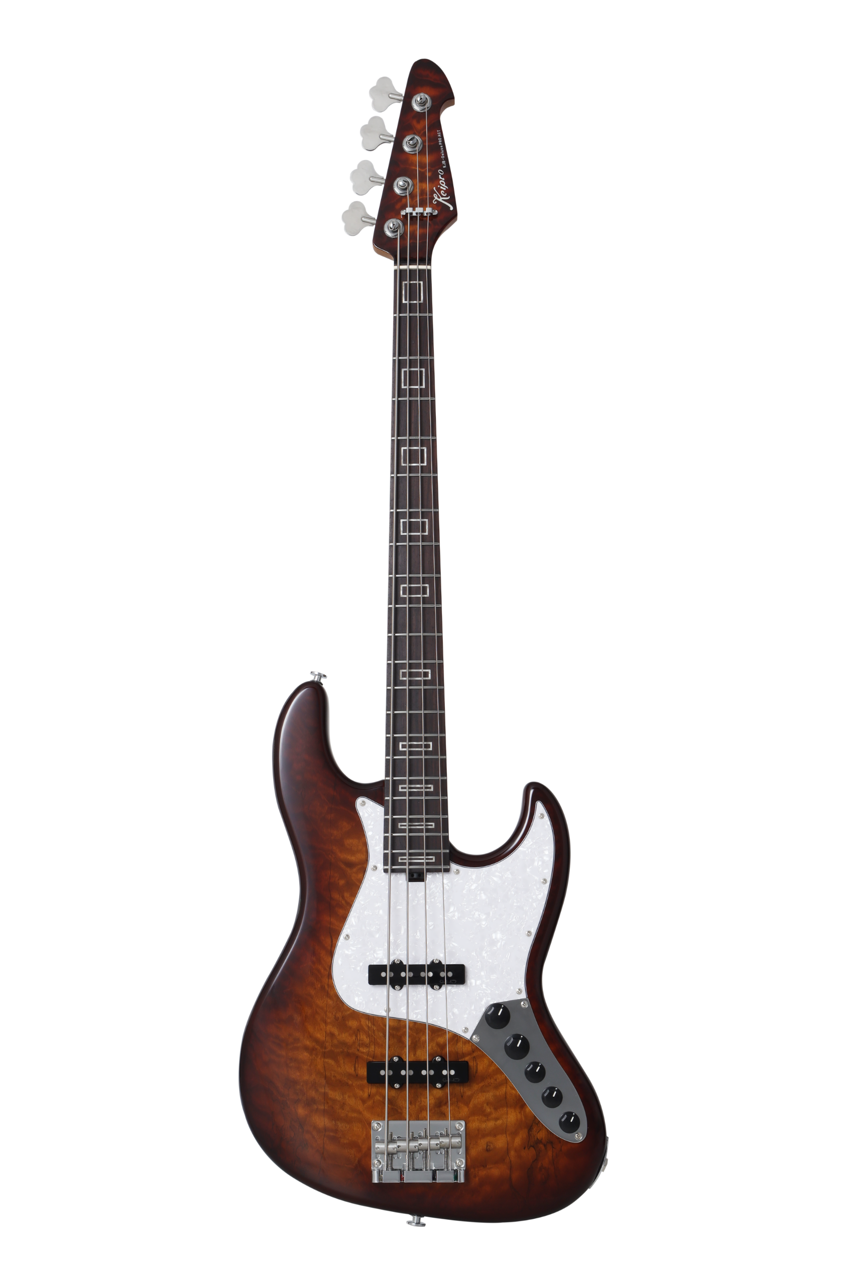 KJB-Deluxe Pro Q-R Act Bass Honey Tea Sunburst