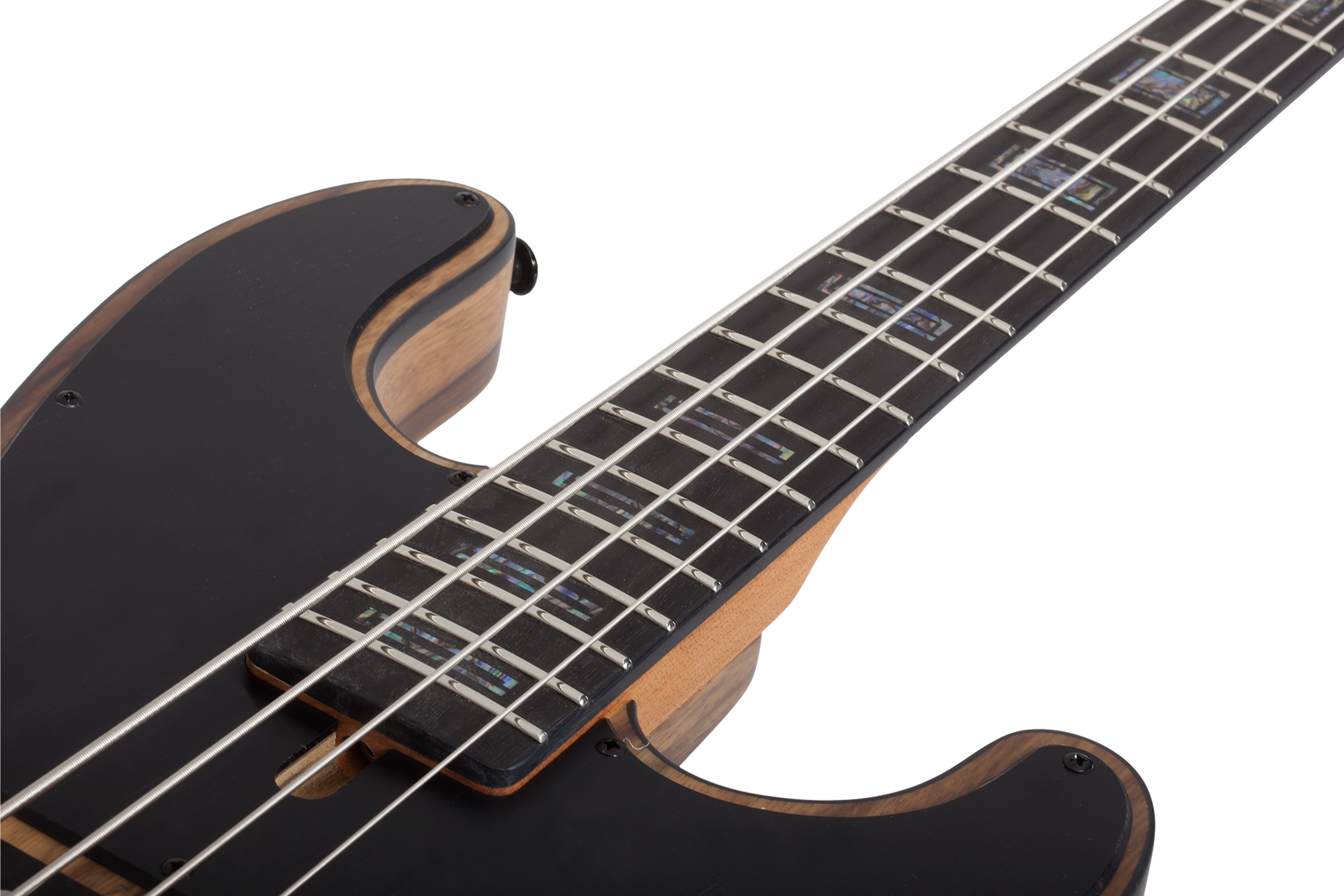 Model-T 4 Exotic Bass Black Limba