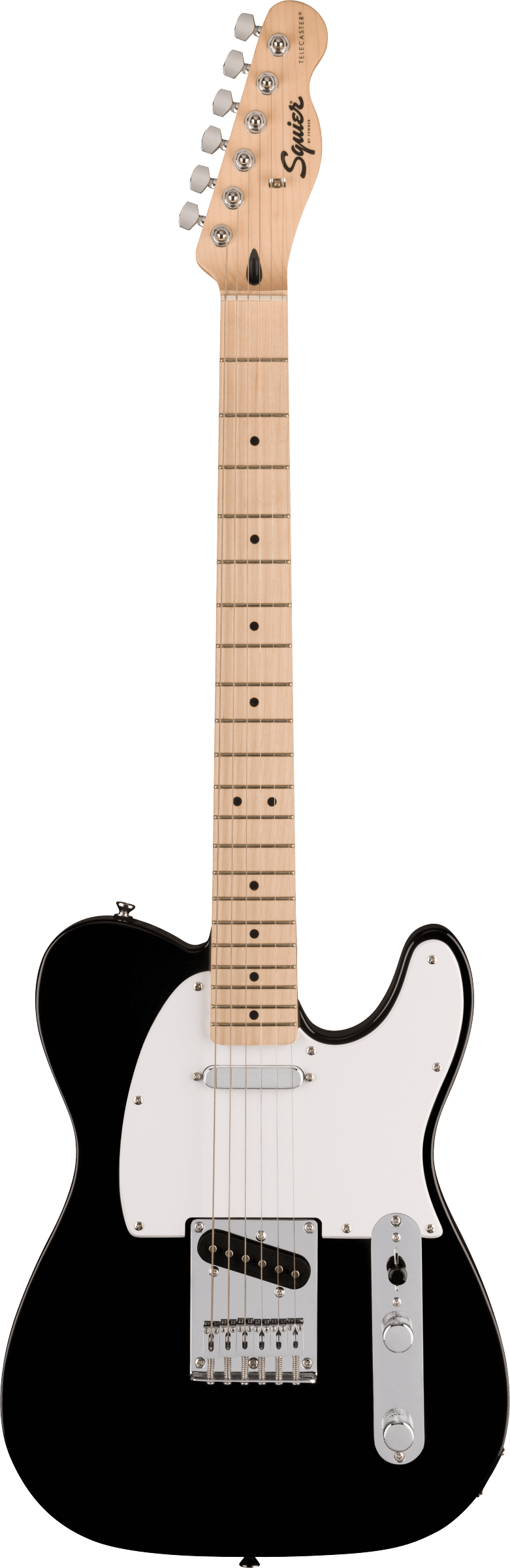 Sonic™ Telecaster®, Maple Fingerboard, White Pickguard, Black