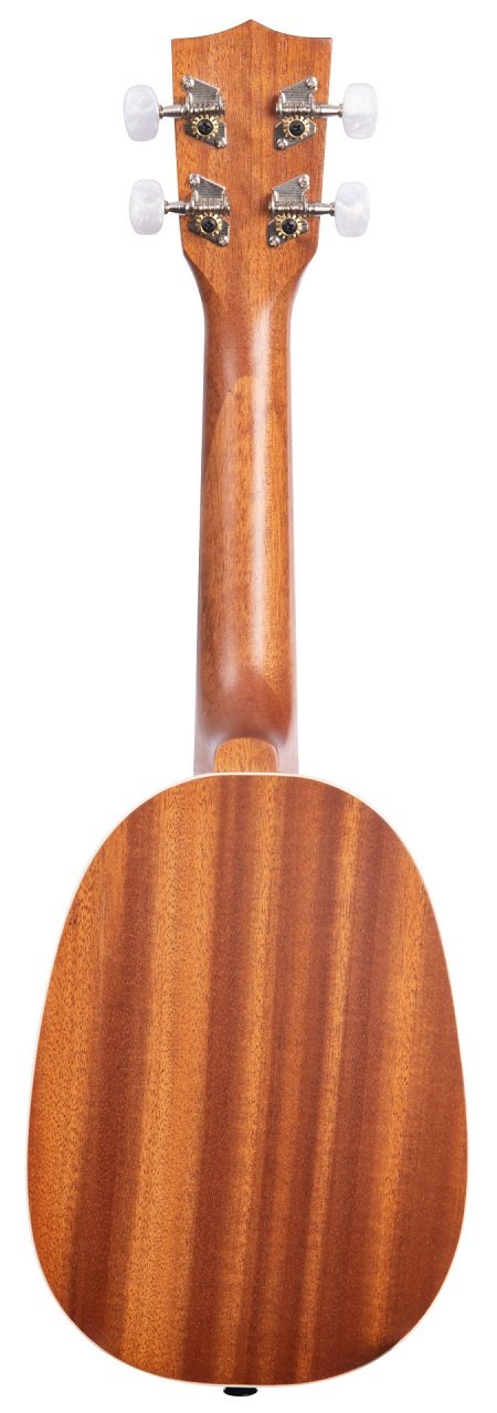 KA-P - Satin Mahogany Soprano Pineapple Ukulele, with Bag (UB-S)