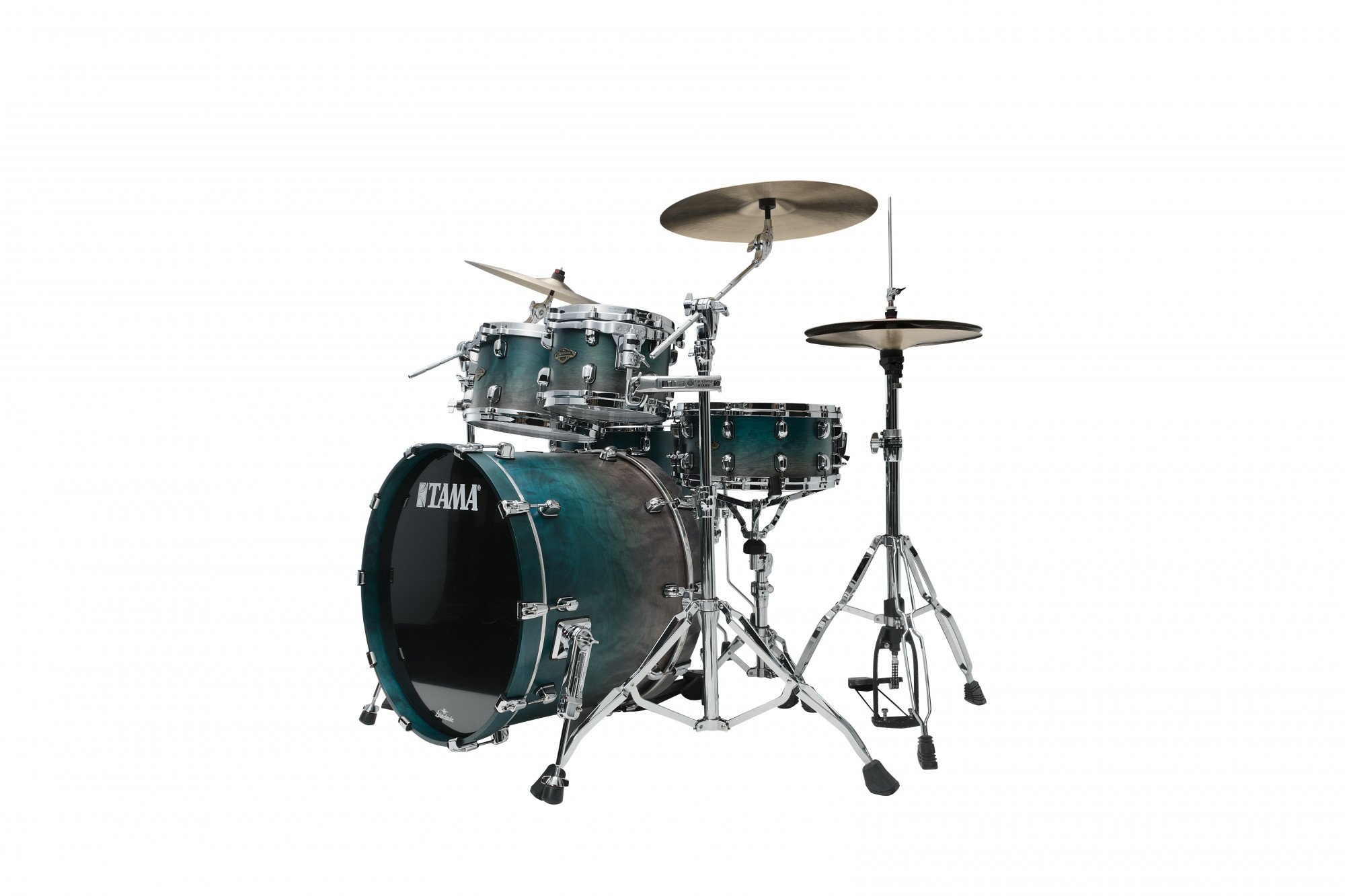 Starclassic Walnut/Birch Lacquer Shell Kit 5 teilig - Satin Sapphire Fade