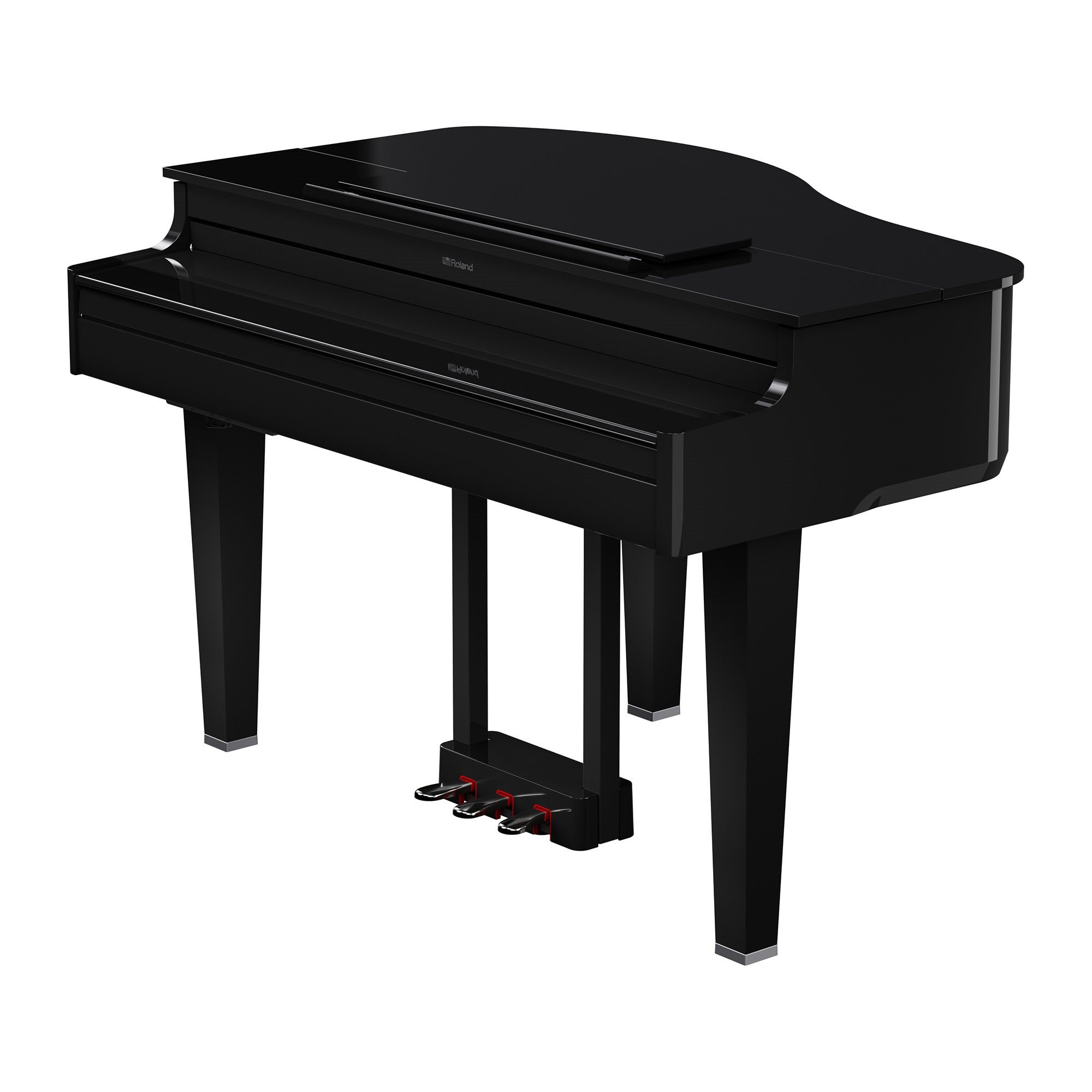 Roland GP-6 PE Digitalflügel – Gesamtansicht mit geschlossenem Deckel in elegantem Design