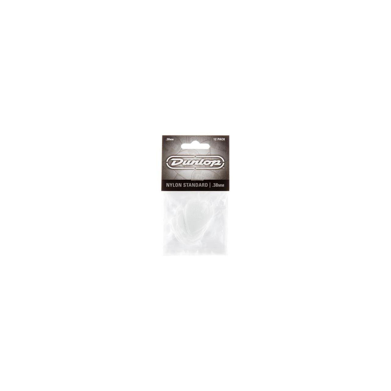 Nylon Standard Picks 0.38 mm Player's Pack 12 pcs. white