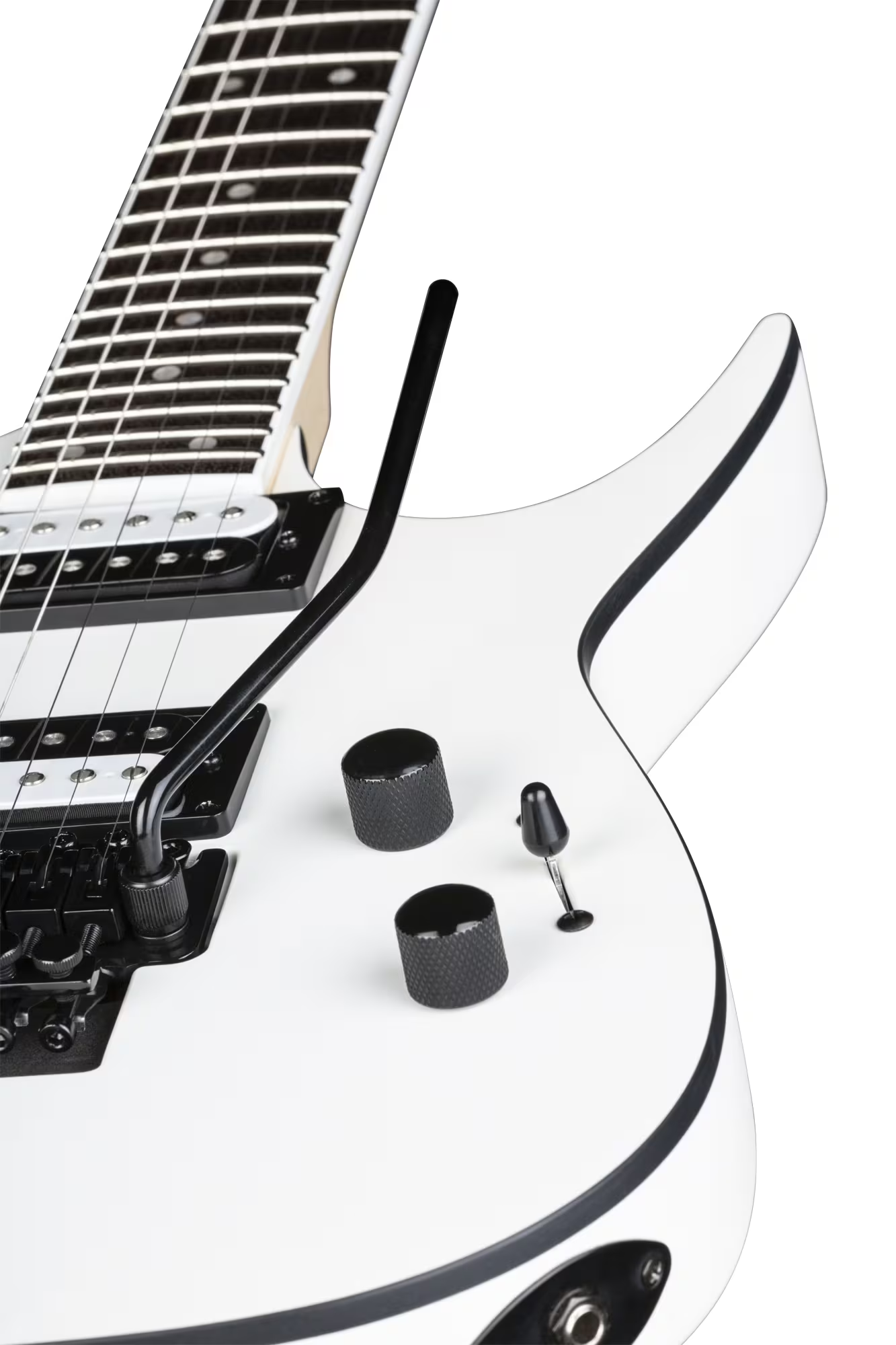 Exile X Floyd - Satin White Electric Guitar