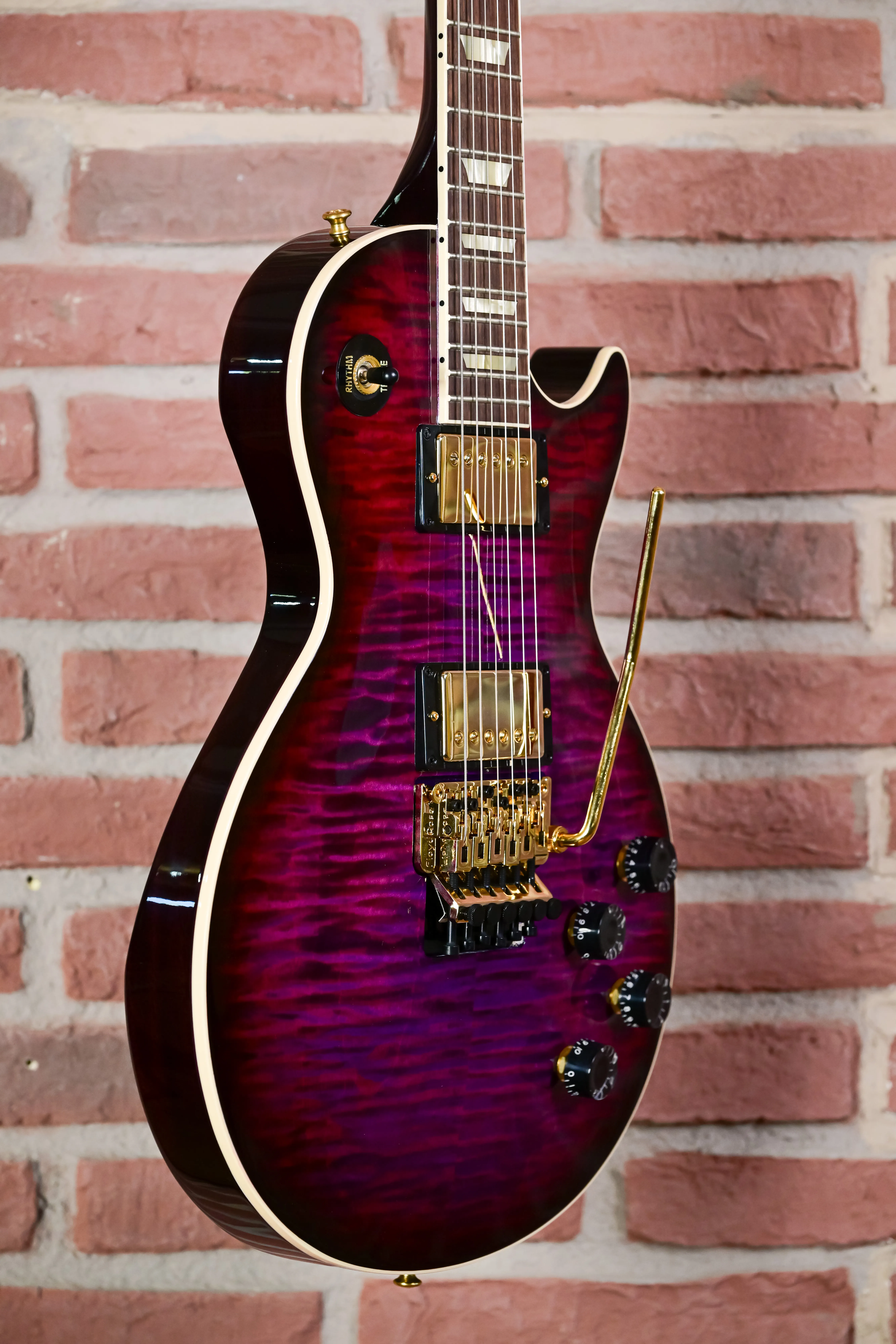 Les Paul Axcess Standard Tri Berry Burst Floyd Rose Gold Hardware Custom Shop