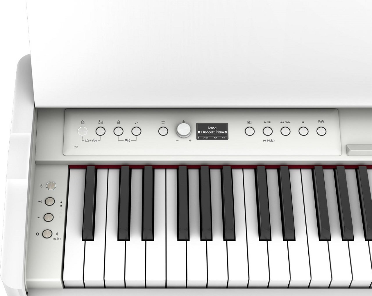 Tastatur des Roland F701-WH im Detail
