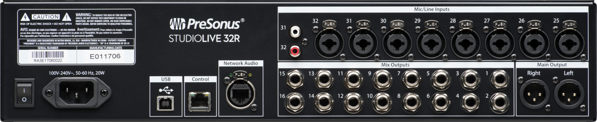 StudioLive Series III 32R Digital Rack Mixer
