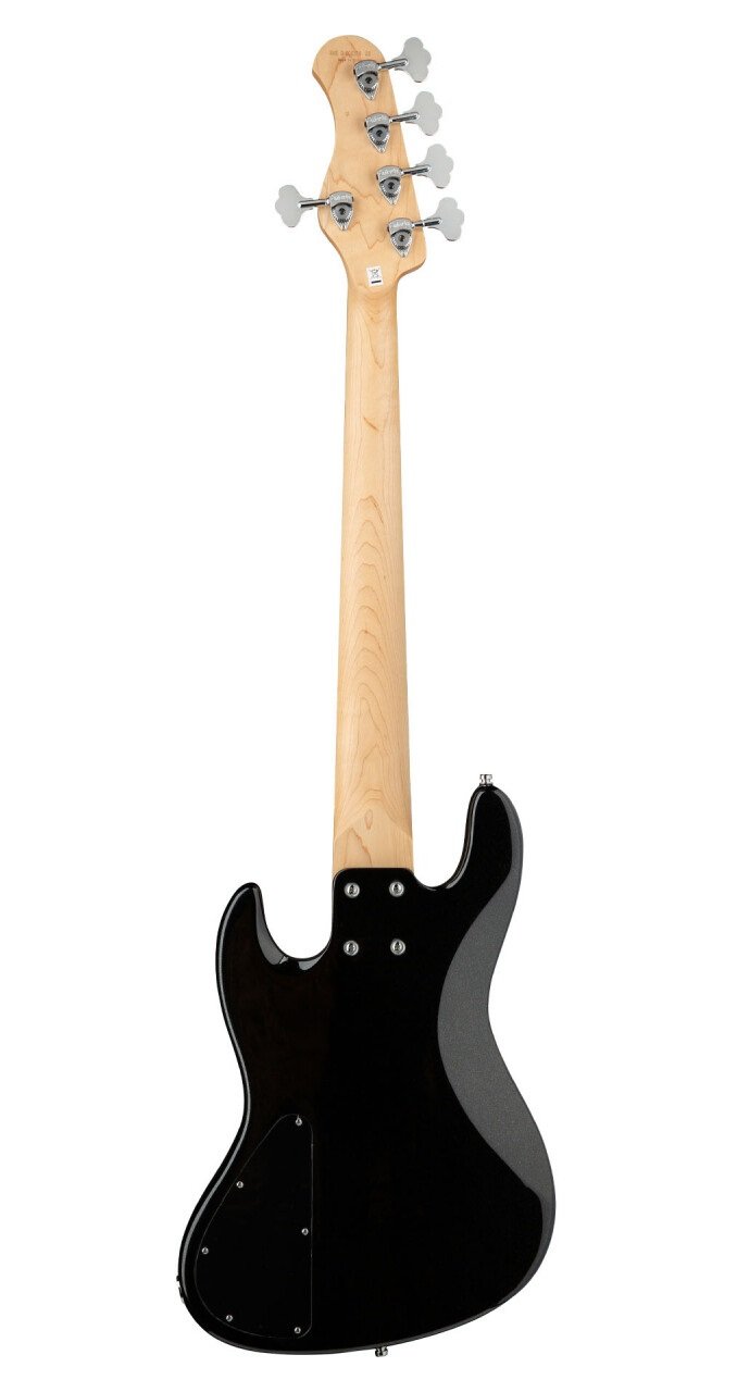 MetroExpress 21-Fret Hybrid P/J Bass 5-String - Solid Black High Polish "B-Stock"