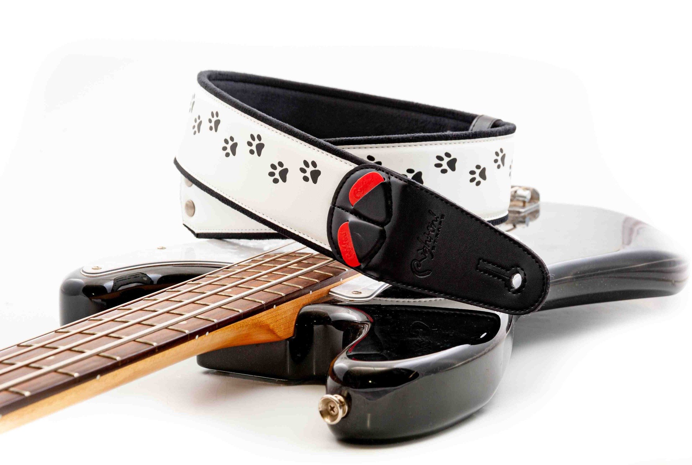 CAT White Gitarrengurt