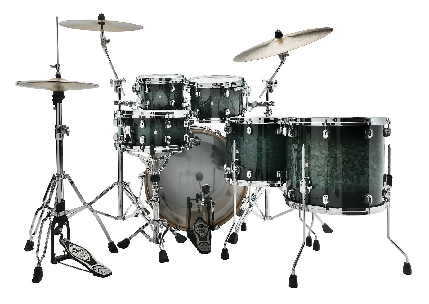 Starclassic Performer 5pcs 22" Shellset - Molten Steel Blue Burst