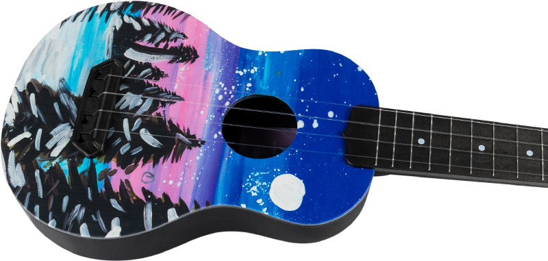 UTS-42 Snow Ultra Travel Ukulele 
