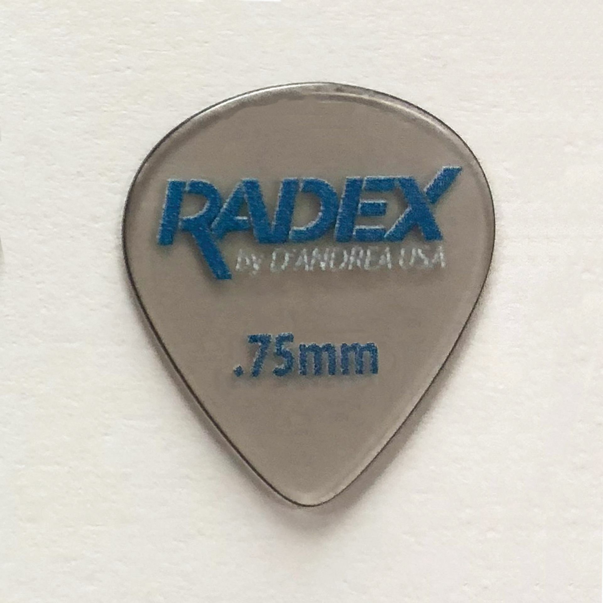 Radex Picks - 551 Shape (RDX551 0.75), 6 pcs Pick Pack, 0.75 mm, Smoke