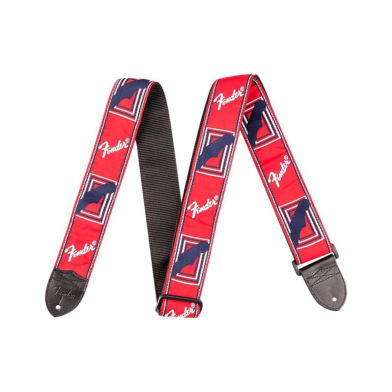 Gurt Jacquard Monogrammed in rot / weiß / blau