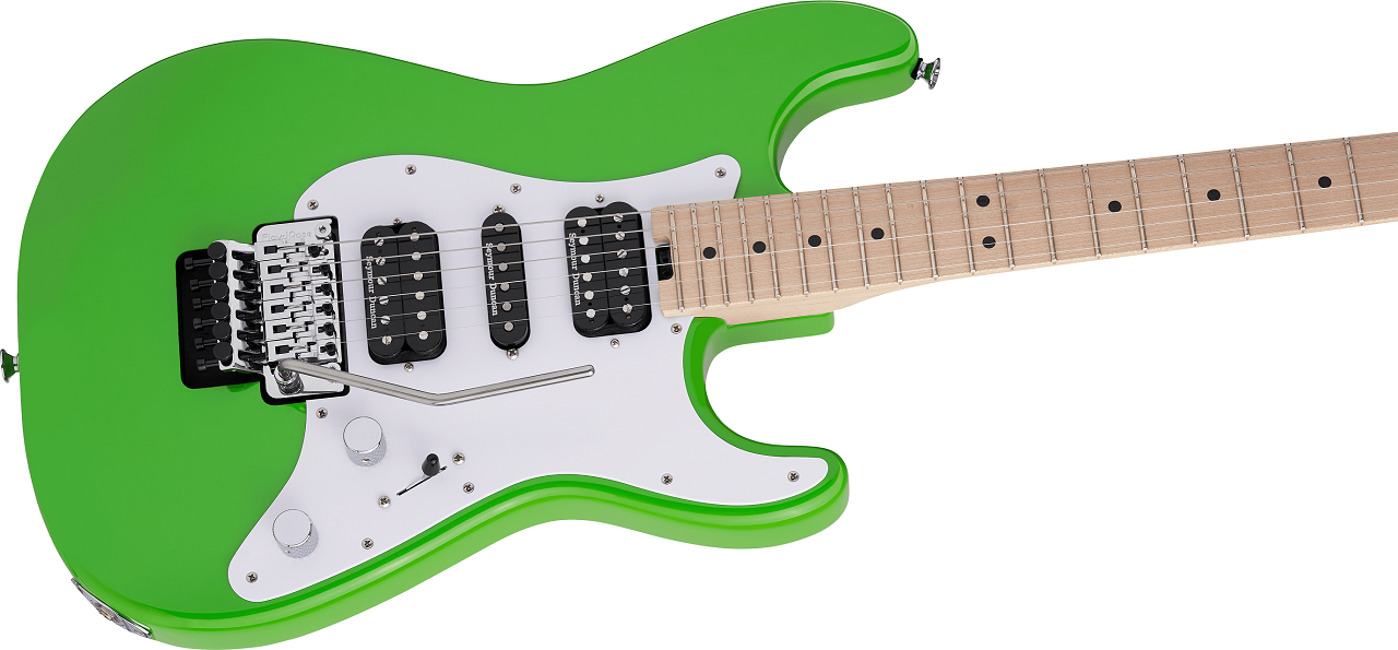 Pro-Mod So-Cal Style 1 HSH FR M, Maple Fingerboard, Slime Green