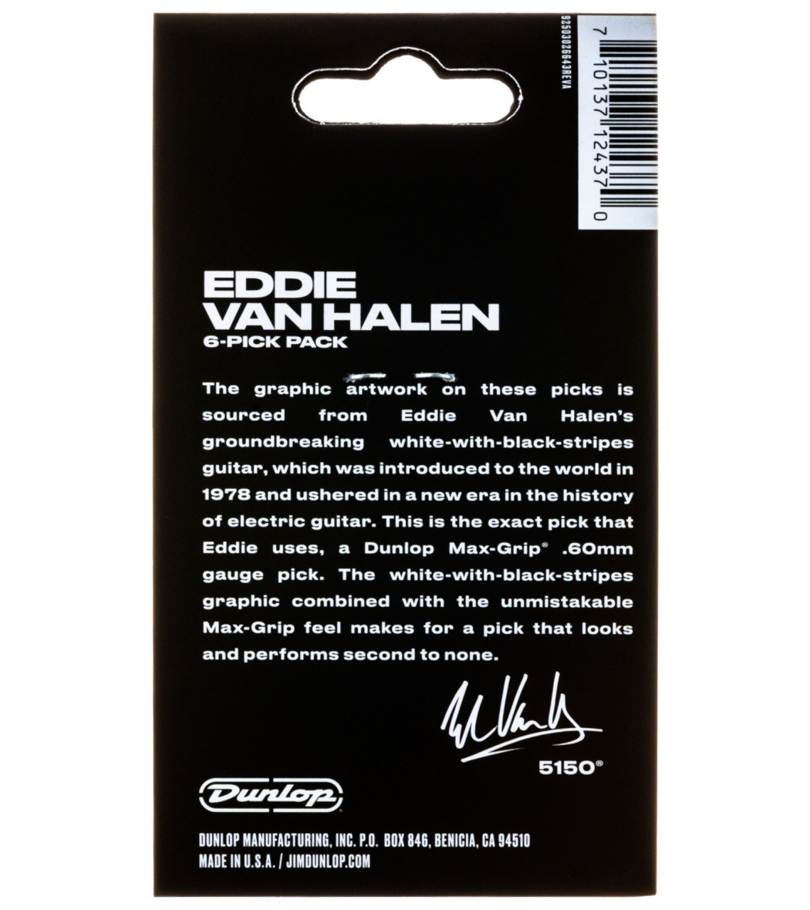 EVH Frankenstein White 0.60mm Player's Pack 6 Stck.