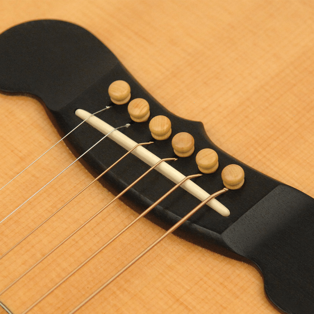 Bridge-Pins mit Gurtknopf, Satz aus Buchsbaum
