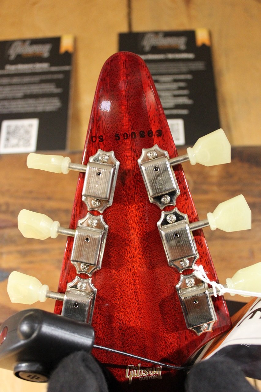 Custom Shop Flying V Standard Washed Cherry - E-Gitarre