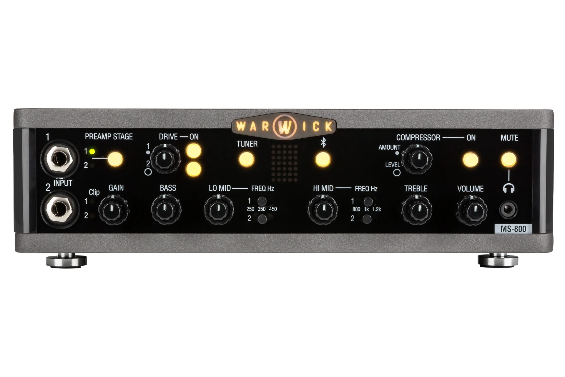 Stage Series MS 800 Multi Stage Bass Amp Head with USB-Interface, 800 Watt