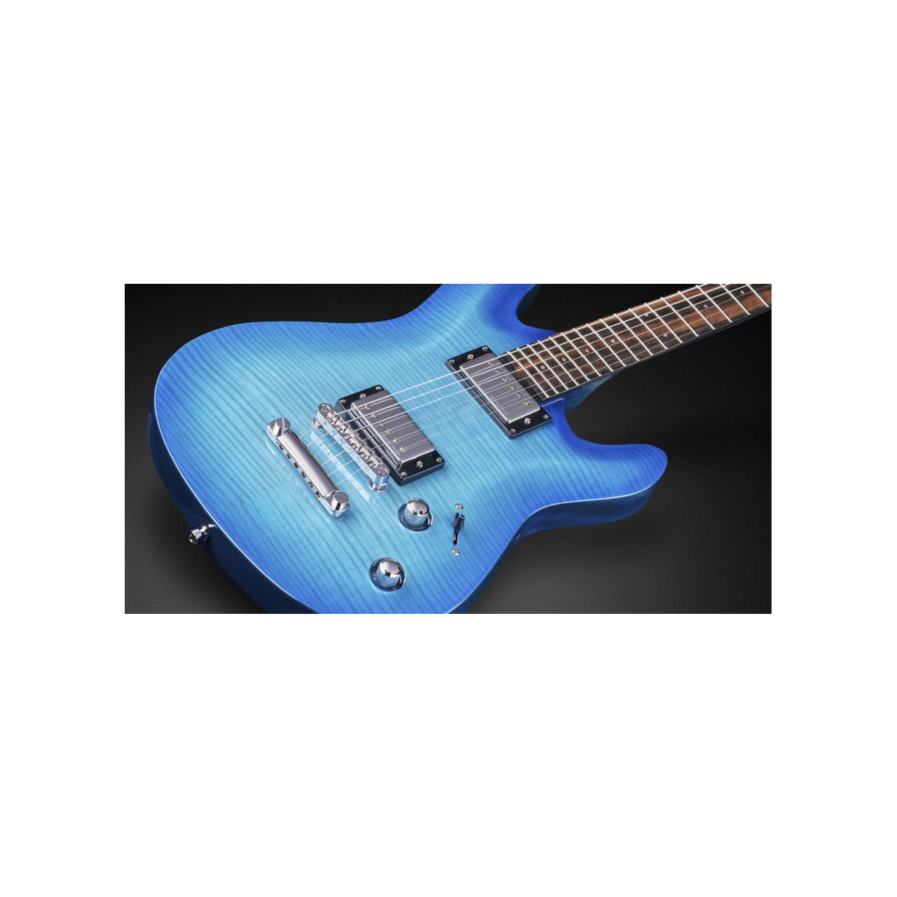 D-Series Diablo Supreme - Bleached Ocean Blue Burst Transparent High Polish "B-Stock"