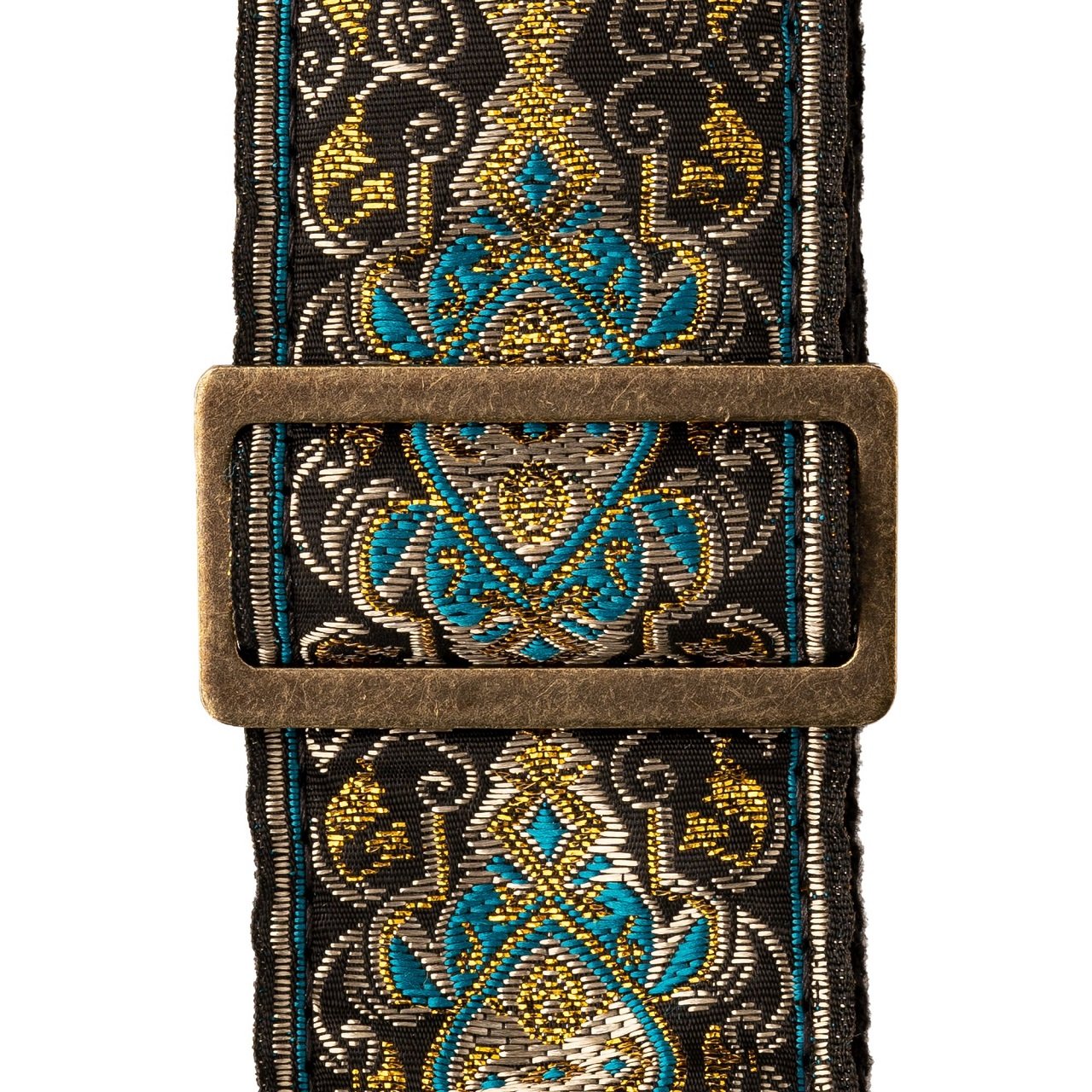 2" Retro Dlx. Jacquard Strap Teal