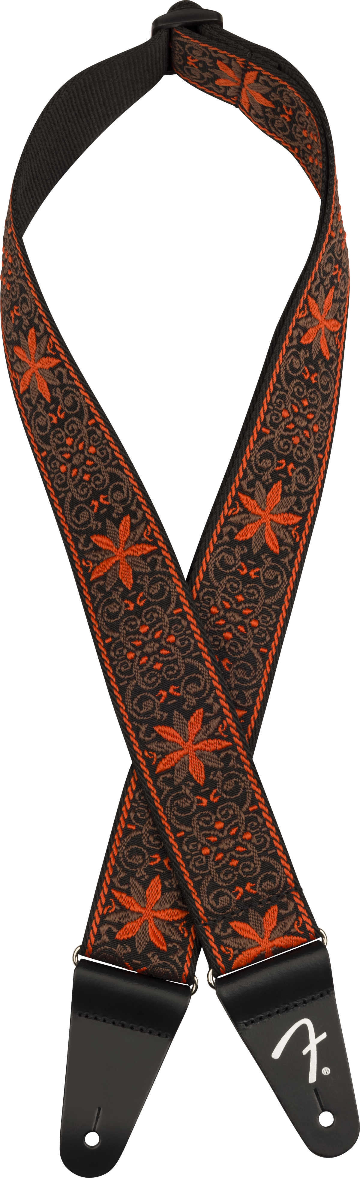 Pasadena Woven Strap, Orange Wallflower, 2"