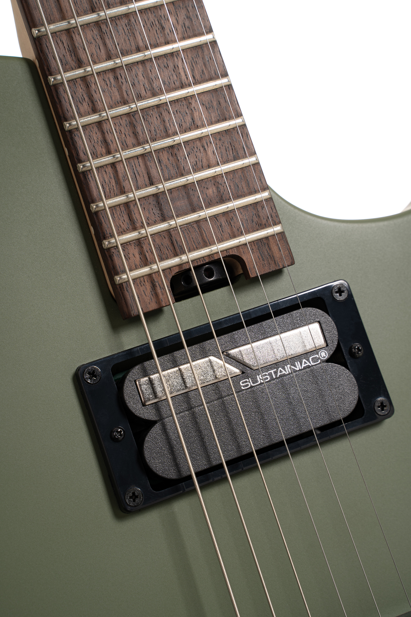 Manson Meta MBM-2H SUS E-Gitarre Satin Olive Green