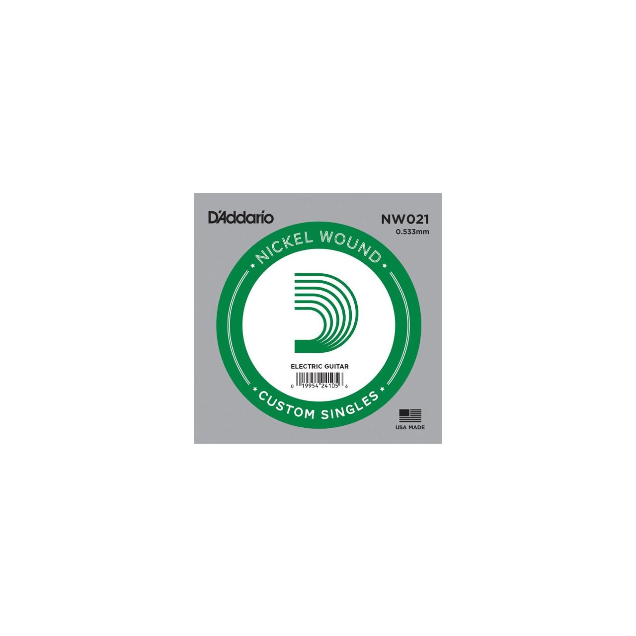 Einzelsaite 021 Acoustic / E- Gitarre Nickel Wound