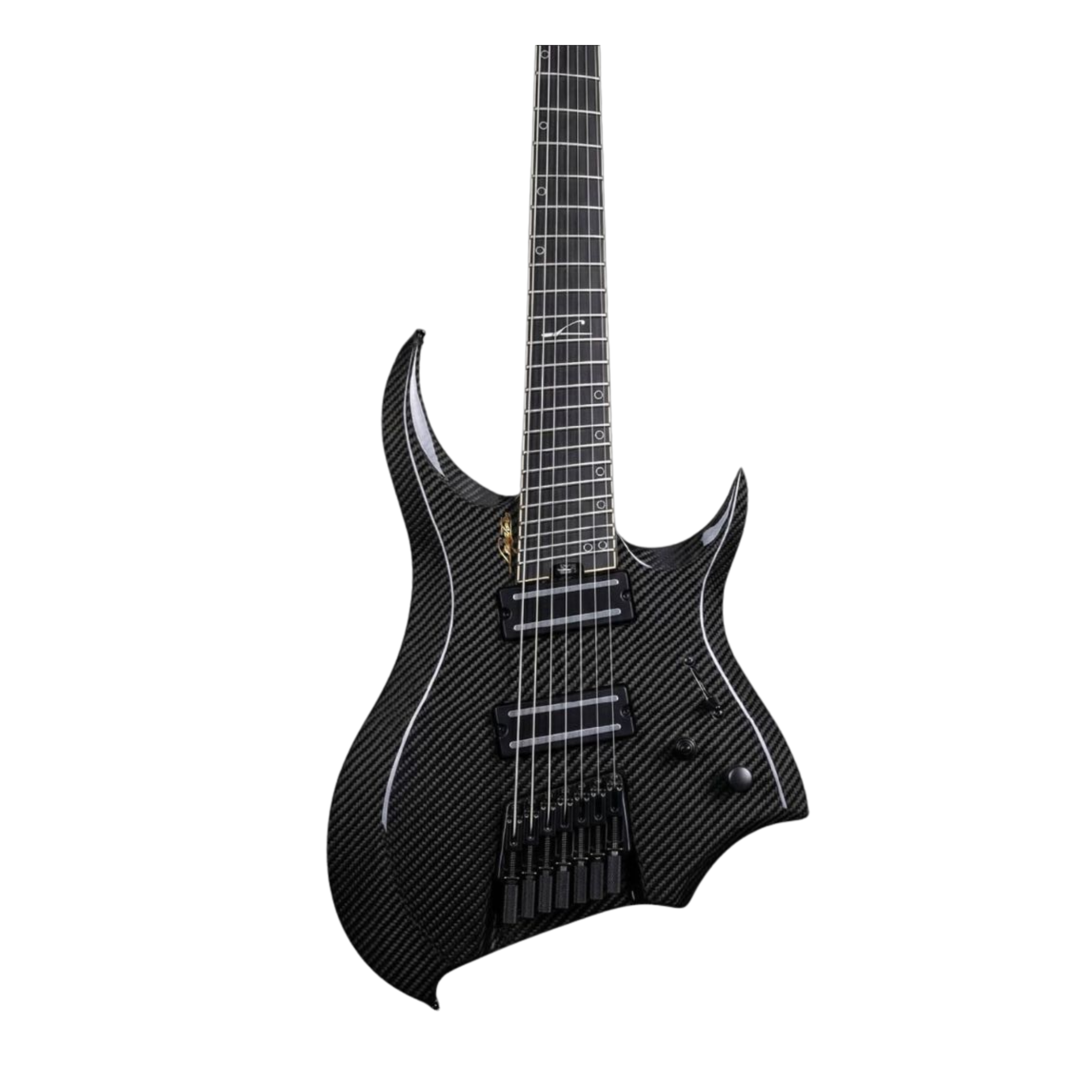 Revenant 7-String Multiscale Headless E-Gitarre Black Carbon