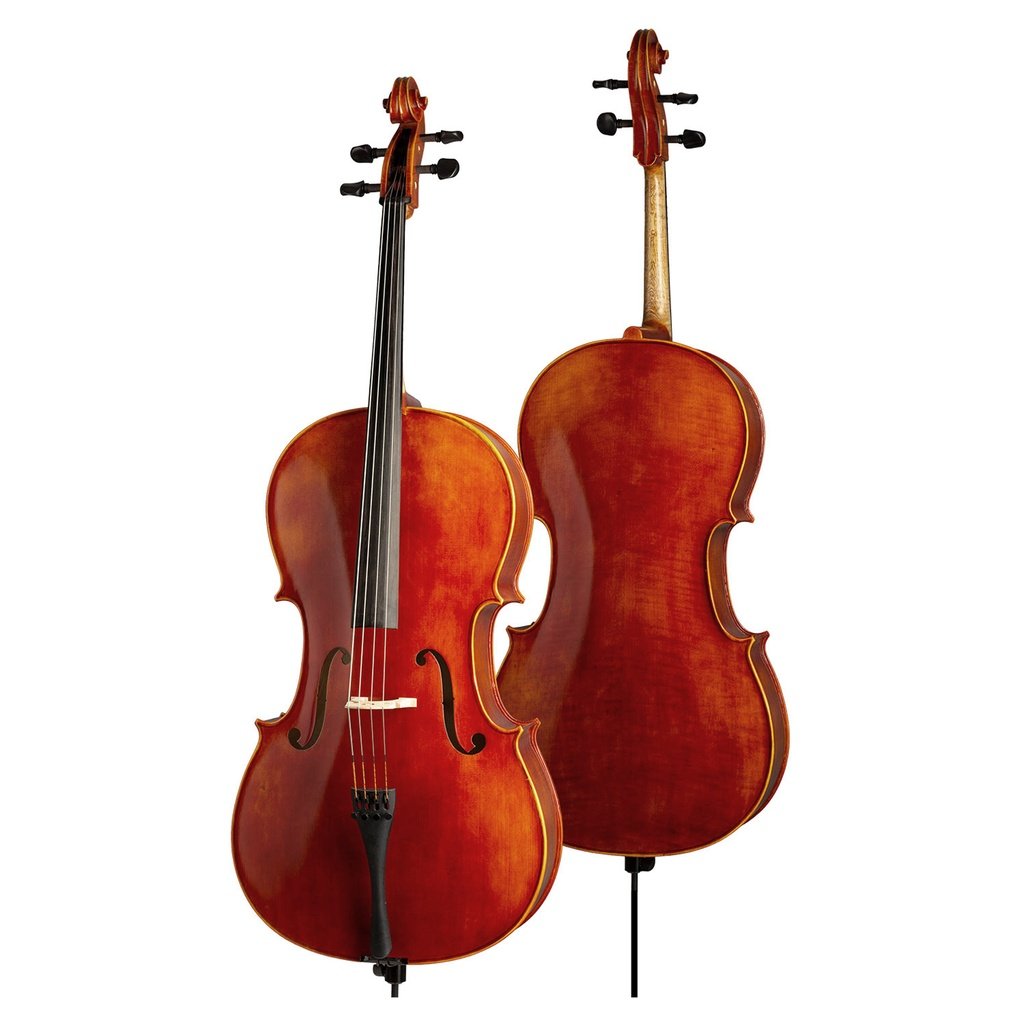AS-190-C Cellogarnitur 4/4 mit Bogen und Tasche