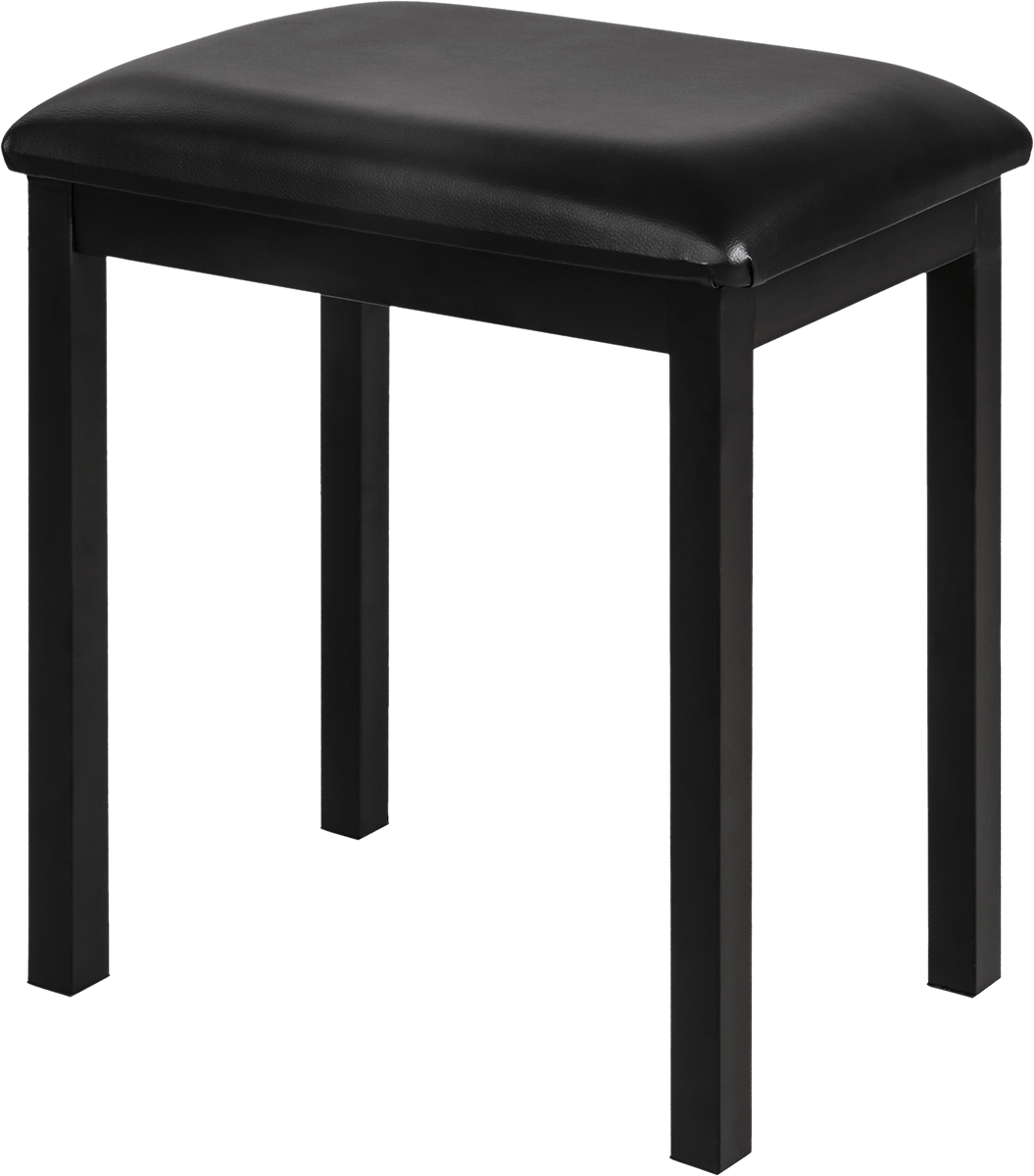 Schwarze Pianobank aus Metall