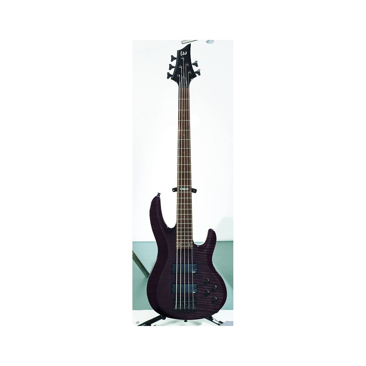 B-155 Bassgitarre 5-Saiter in See Thru Black 