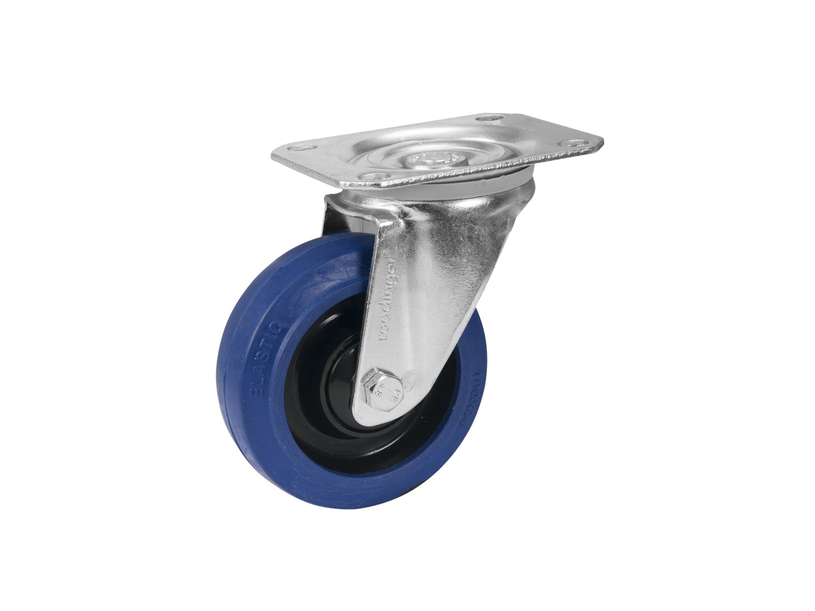 Set Lenkrollen 100mm blau 2x RD-100 + 2x RD-100B mit Bremse 