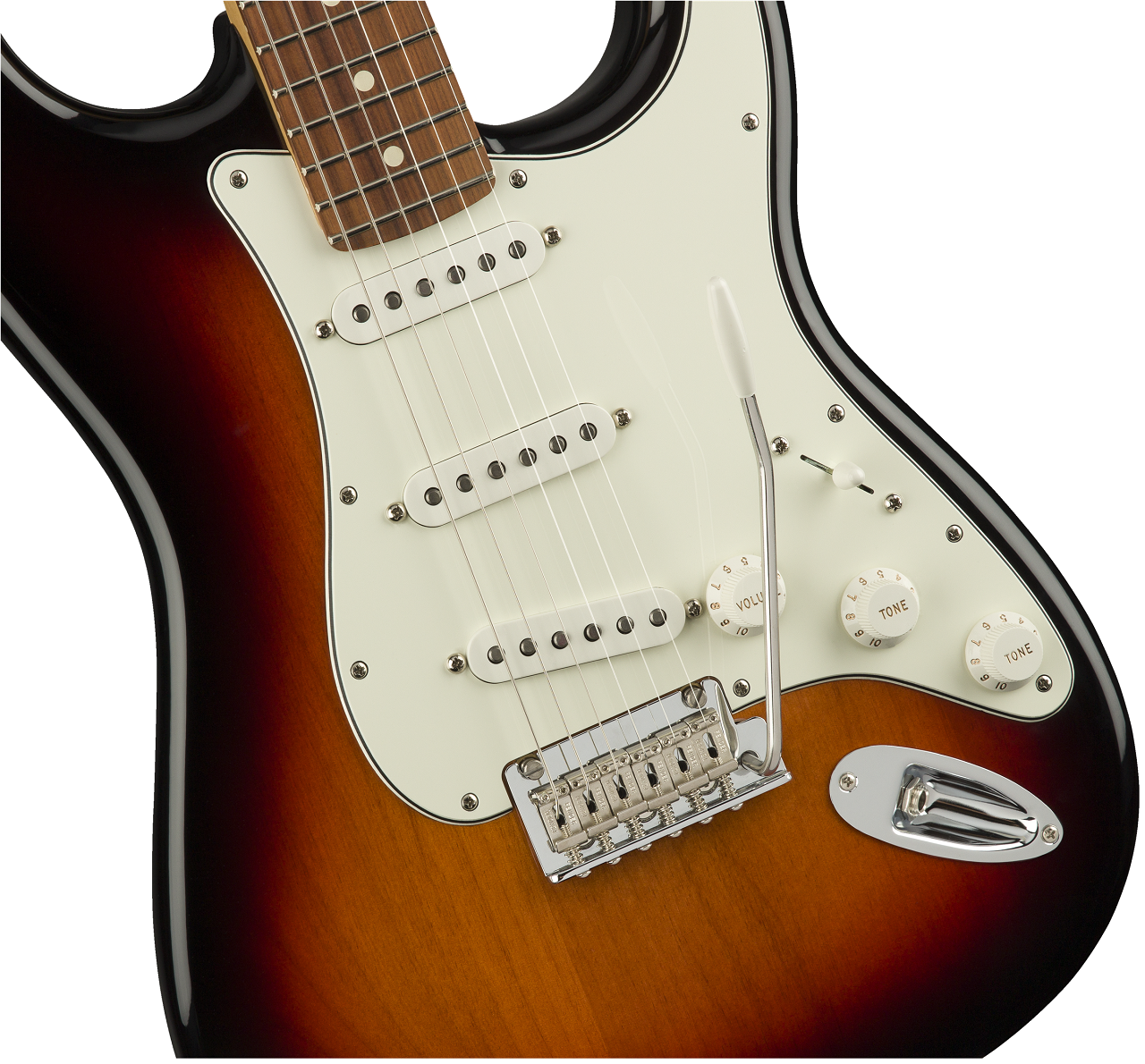 Player Stratocaster®, Pau Ferro Fingerboard, 3-Color Sunburst - E-Gitarre