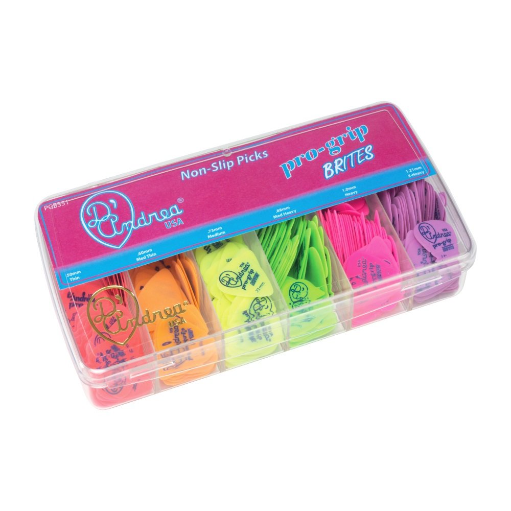 Pro-Grip Brites Picks - 351 Shape (PGB351), 432 pcs Pick Kit