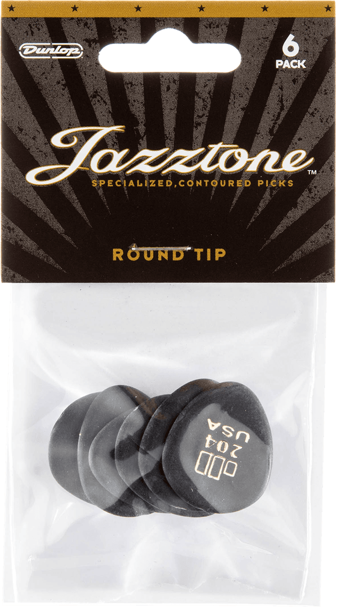 Jazztone picks, Playerïs Pack 6 Stück schwarz, small
