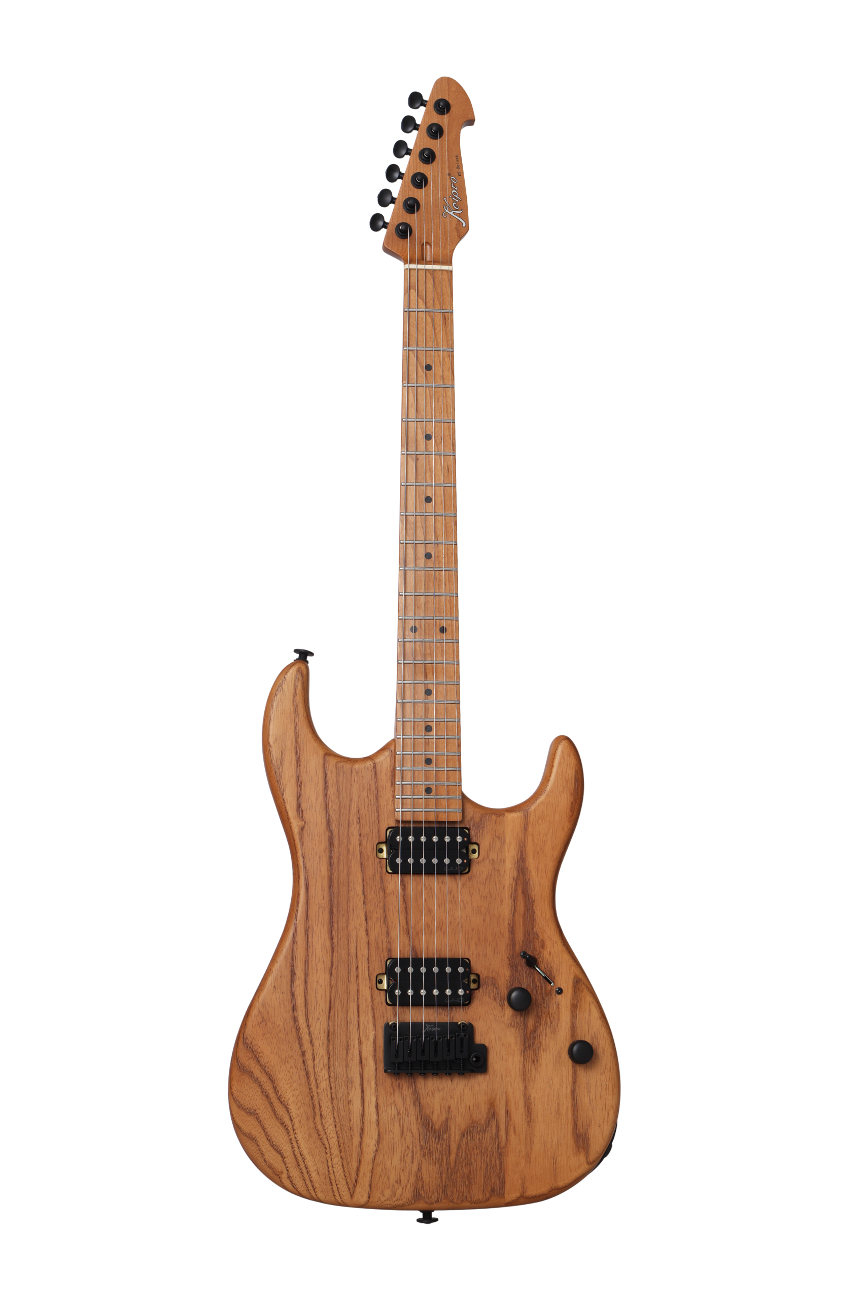 KS-Deluxe Ash Maple HH Natural E-Gitarre