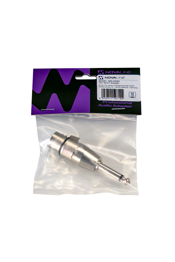 Audioadapter, XLR-Buchse, 6,3-mm-Klinke, Metallstecker