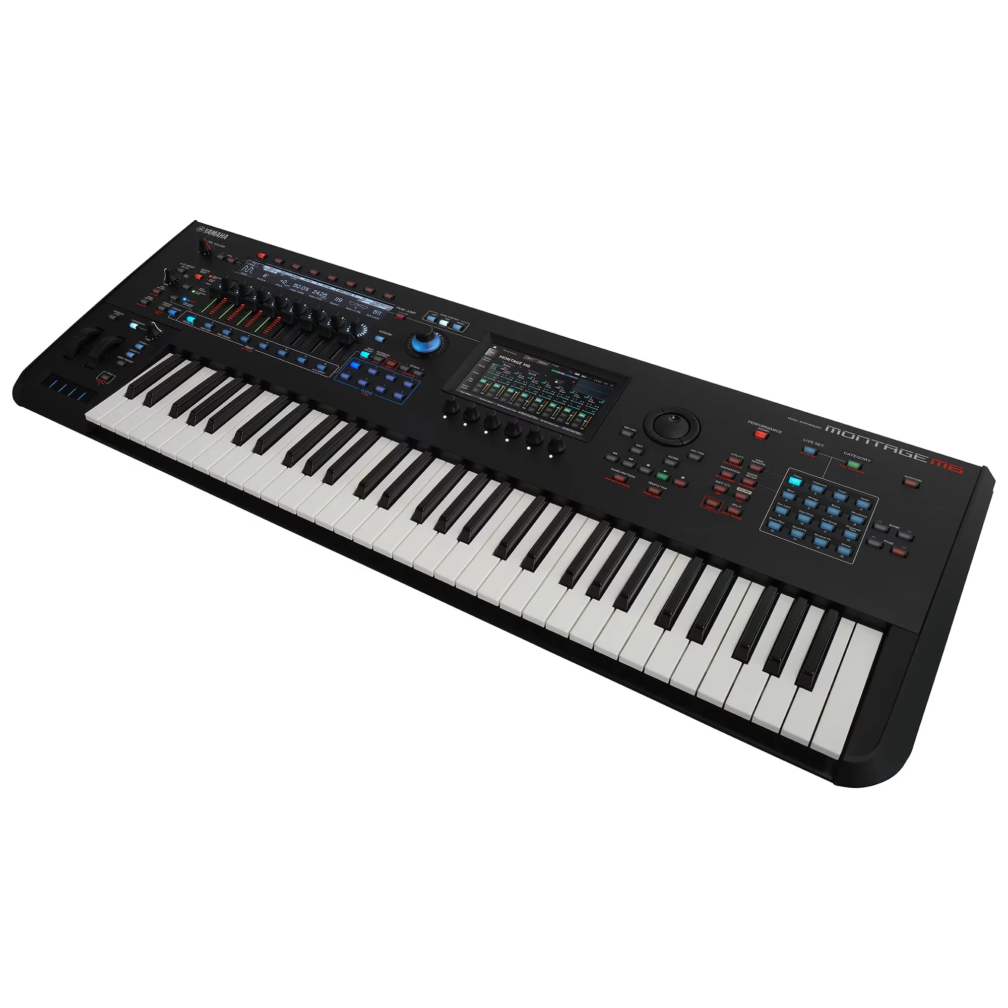 Yamaha Montage M6 Nahaufnahme der Aftertouch Tastatur