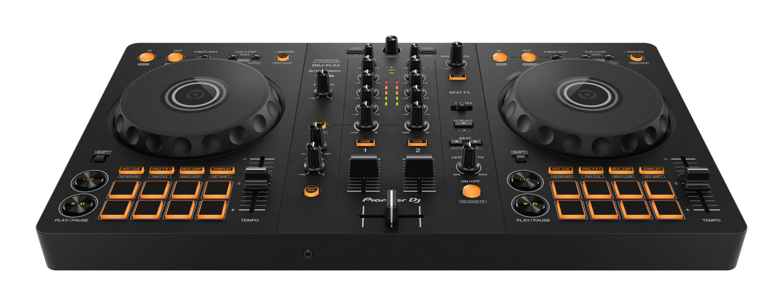 Pioneer DJ DDJ-FLX4 DJ Controller Vorderansicht