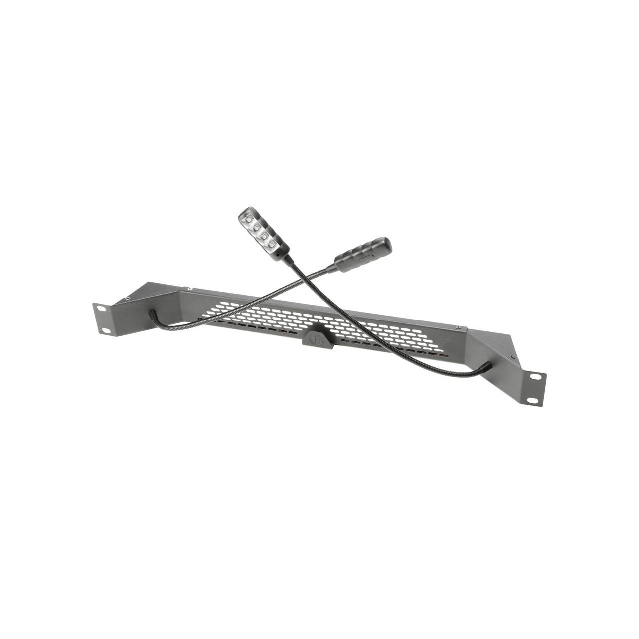 19" Parts 87463 ULTRA - Kaltweiße COB-LED-Rackleuchte mit zwei Schwanenhälsen