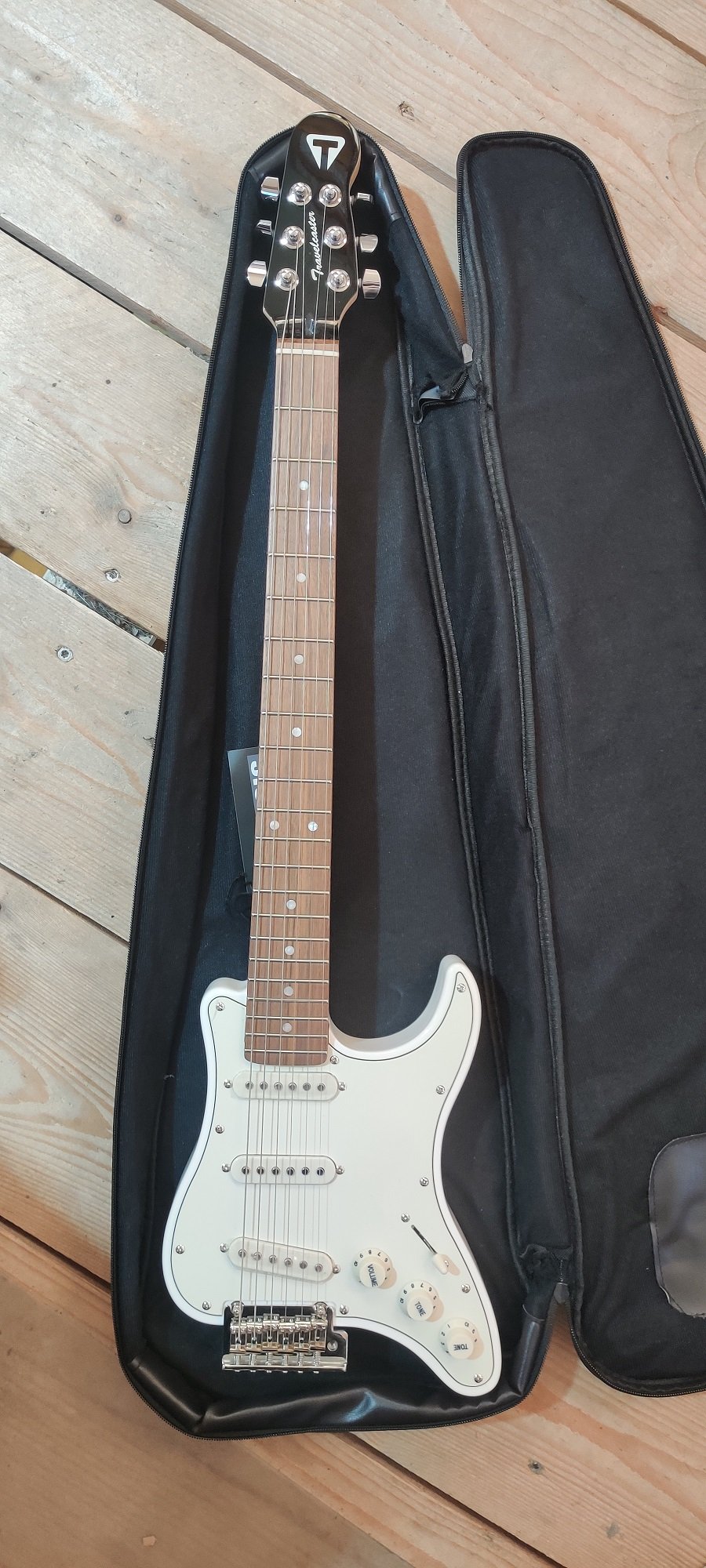 Travelcaster Deluxe, Olympic White inkl. Gigbag "B-Stock"