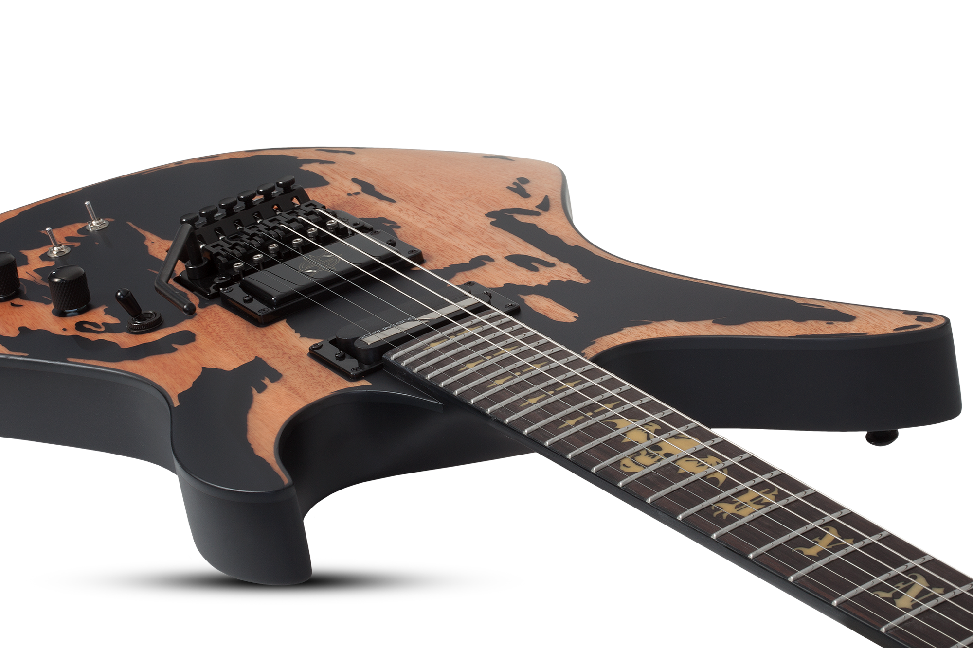 Synyster Gates Custom-S Distressed Satin Black  E-Gitarre