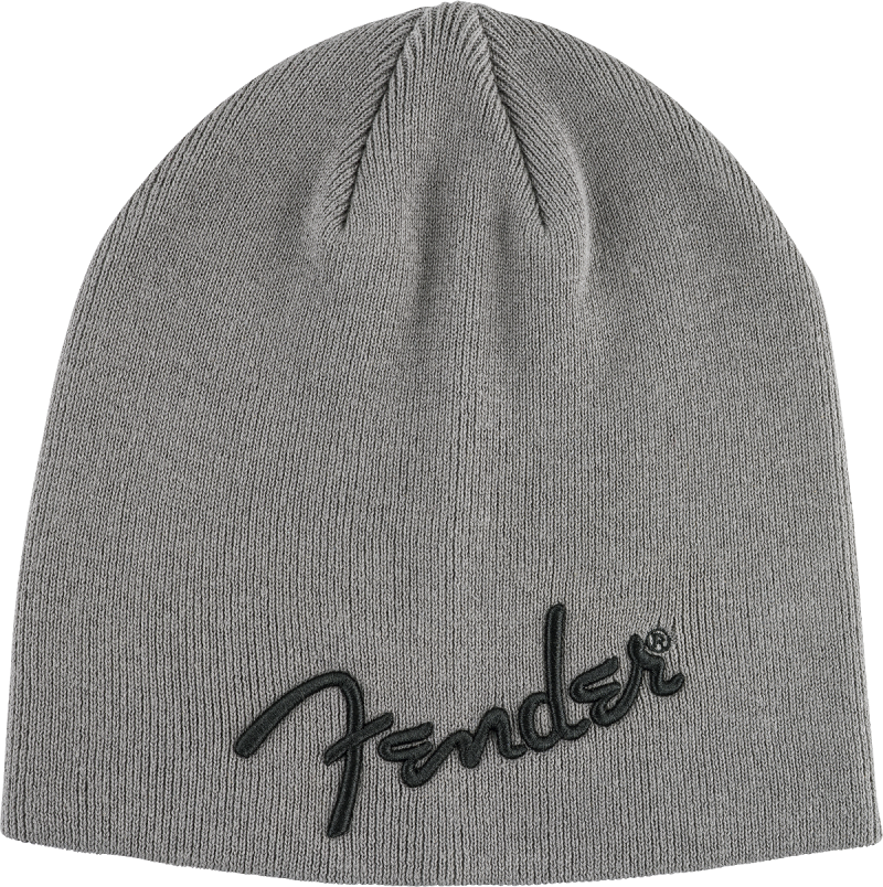 Fender Logo Beanie Charcoal Heather Gray One Size