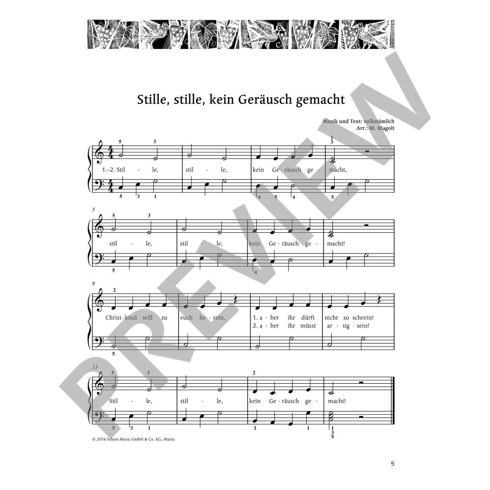 Morgen kommt der Weihnachtsmann- Weihnachtslieder für Klavier