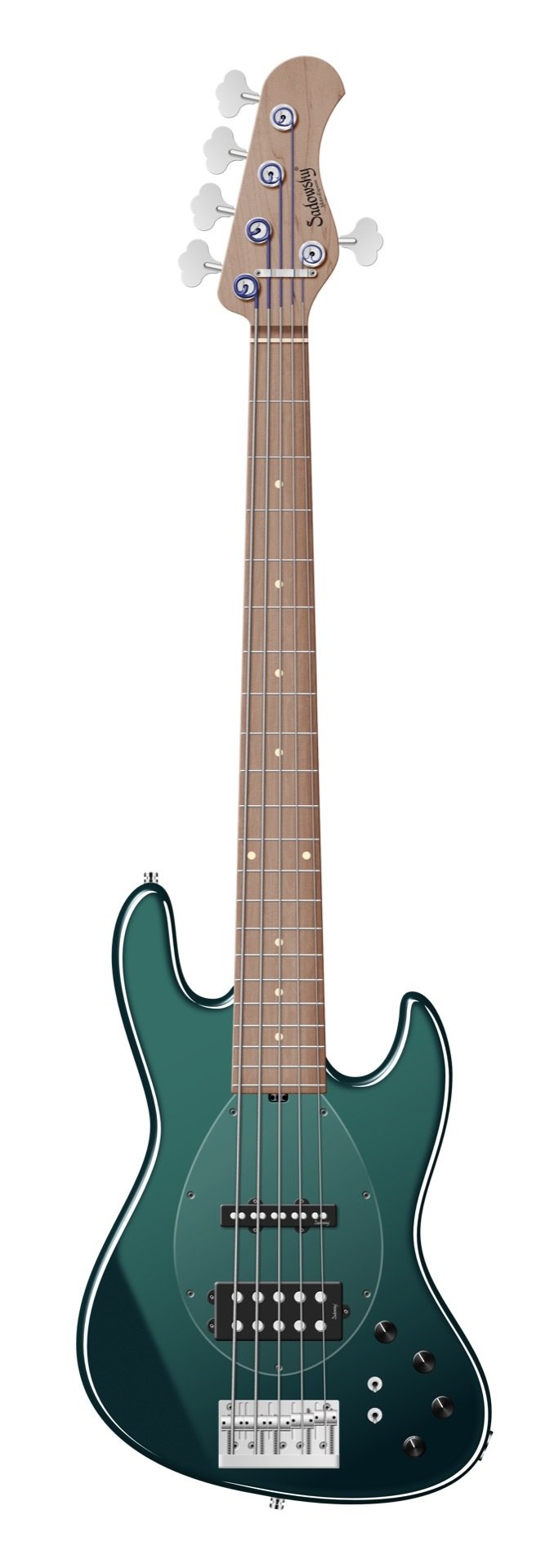 MetroExpress 21-Fret Vintage M/J Bass 5 Sherwood Green Metallic