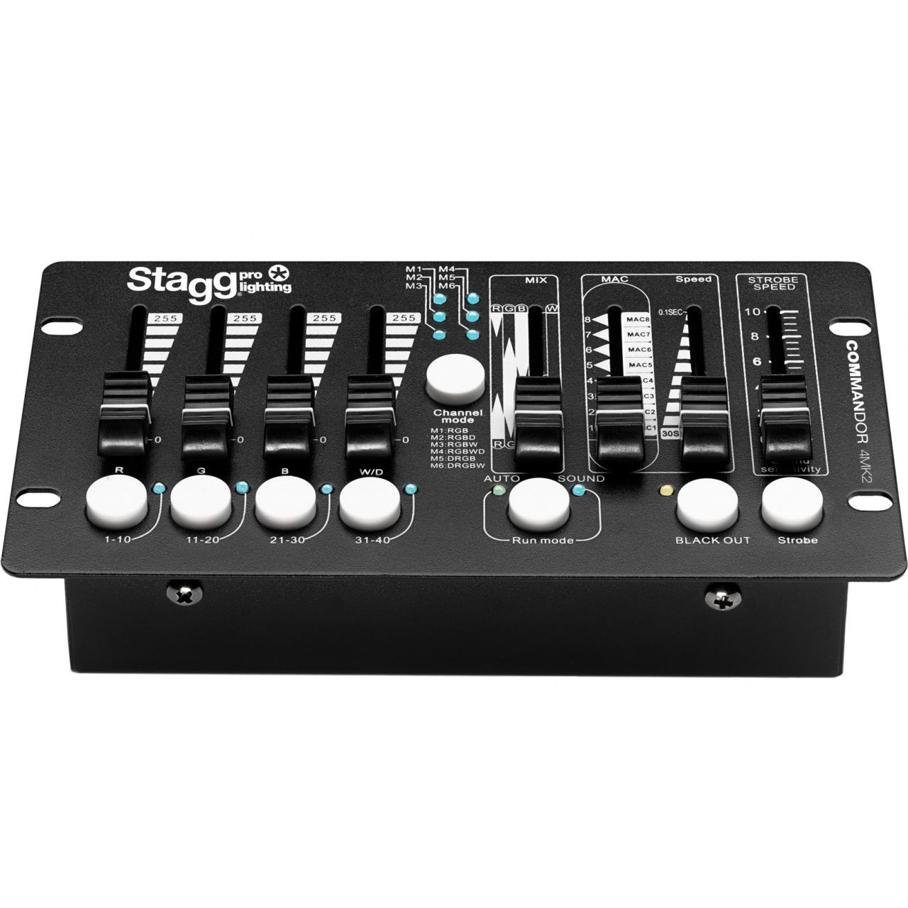 DMX Controller - 4 Leuchten mit 6 Kanälen pro Leuchte (B-Stock)