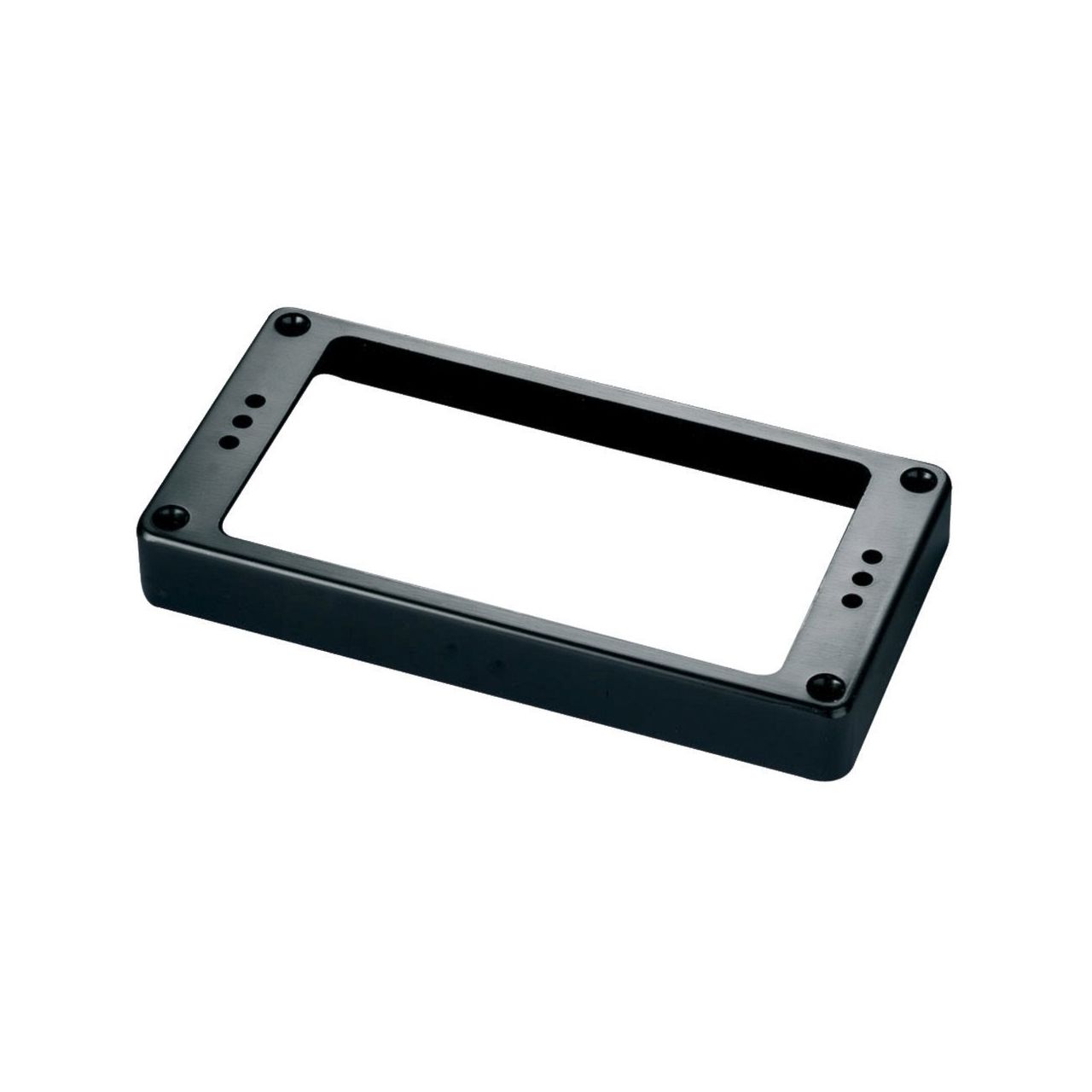Humbucker Rahmen, 3-Loch, Kunststoff gerade, schwarz, hoch