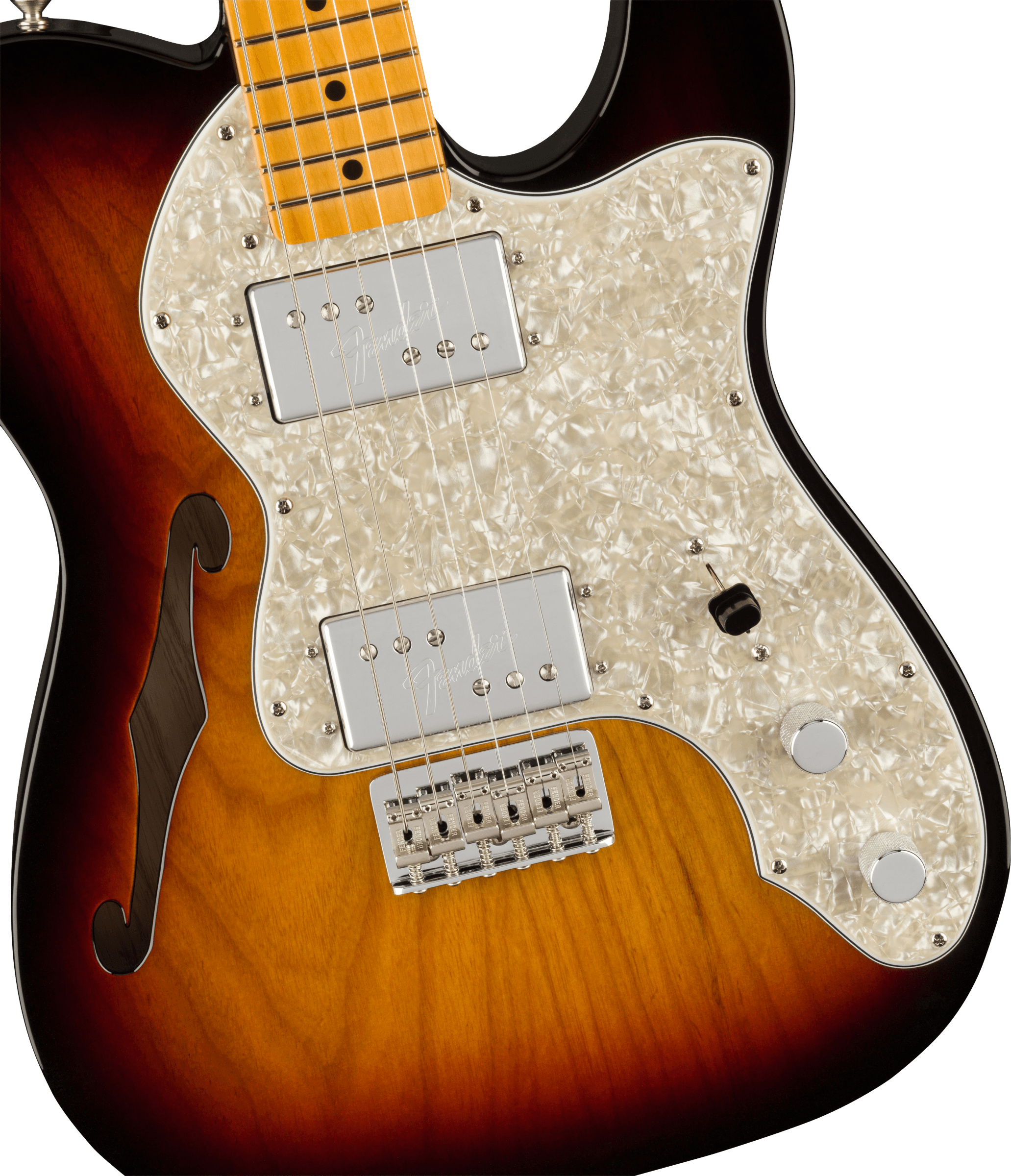 American Vintage II 1972 Telecaster® Thinline, Maple Fingerboard, 3-Color Sunburst